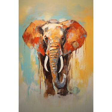 Elephant Artist Canvas